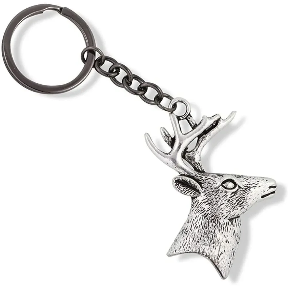 Deer Keychain - Deer Antler Keychain